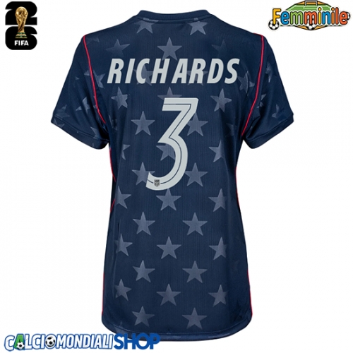 Maglie da calcio Stati Uniti Chris Richards #3 Seconda Maglia Femminile Mondiali 2026  Manica Corta